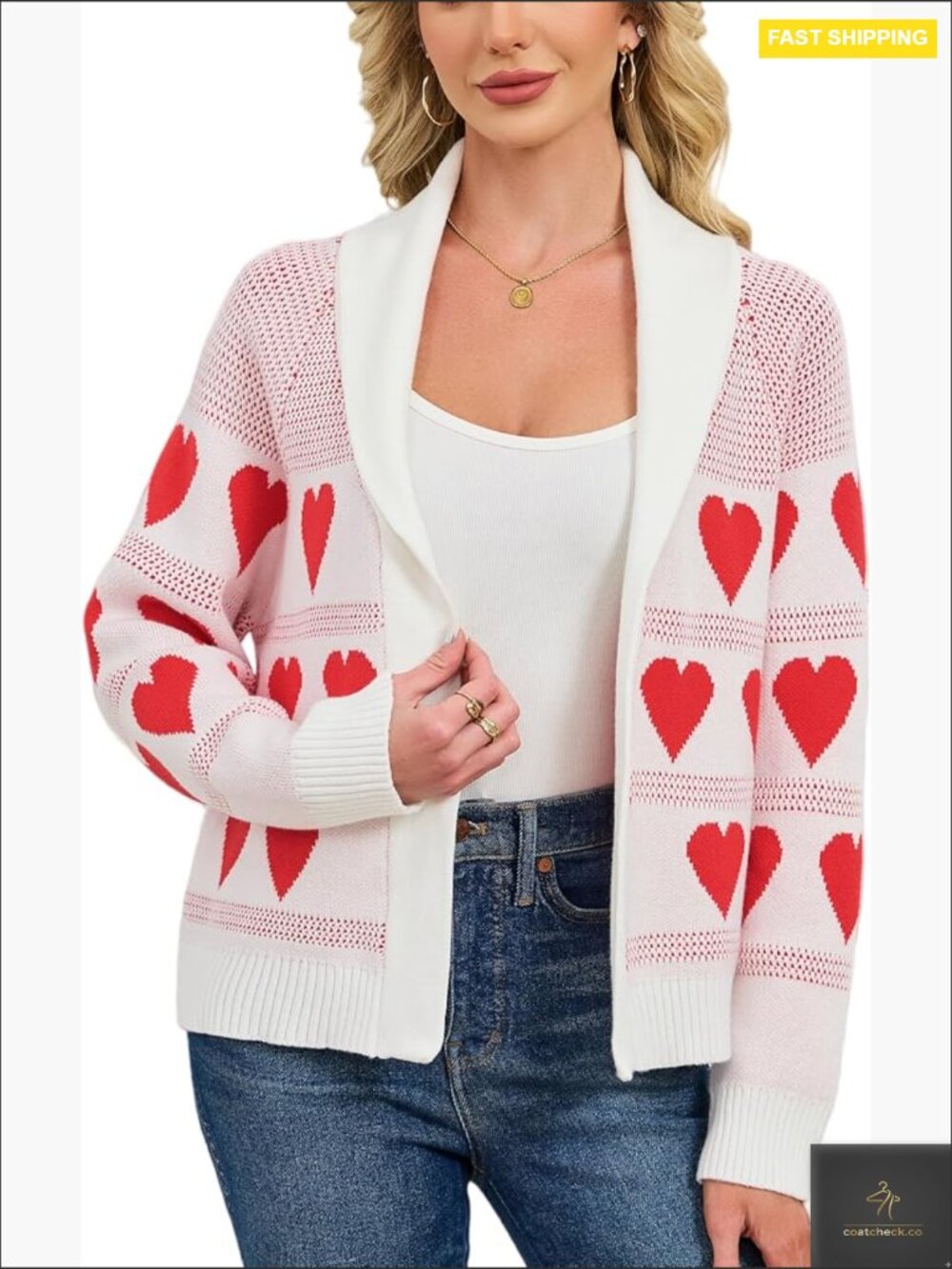 Long Sleeve Cardigan Sweater Open Front Casual Knit Shawl Coat Fall Winter